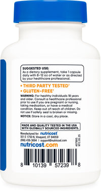 Thumbnail for Nutricost Copper Glycinate Capsules (120 Capsules, 3MG Copper per Serving) - Non GMO, Vegan
