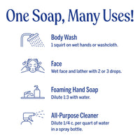 Thumbnail for Dr. Bronner's Pure-Castile Liquid Soap, Made with Organic Oils, 18-in-1 Uses: Face, Body, Hair, Laundry, Pets and Dishes, Concentrated, Vegan, Non-GMO, Lavender, 32 Oz