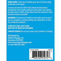 Thumbnail for The Vitamin Shoppe Calcium Citrate 300MG - Bone Strength, Teeth Health & Muscle Function, Highly Absorbable (300 Tablets)