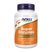 Thumbnail for NOW Supplements, Super Enzymes, Formulated with Bromelain, Ox Bile, Pancreatin and Papain, Super Enzymes,90 Capsules