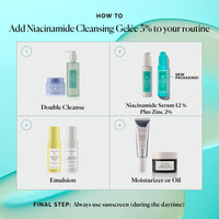 Thumbnail for Naturium Niacinamide Cleansing Gelée 3% Plus Hyaluronic Acid & Vitamin C, Gentle & Smoothing Face Wash, 7.1 oz