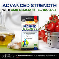 Thumbnail for BioSchwartz Daily Probiotic Nutritional Supplement - 40 Billion CFU for Gut Health - Probiotics for Men and Women - Digestive Health with Astragalus & Lactobacillus - Shelf Stable - 60 Count