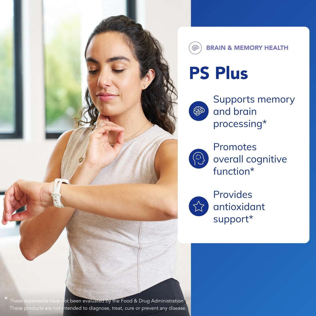 Pure Encapsulations PS Plus | Hypoallergenic Formula for Memory, Brain Processing and Overall Cognitive Function* | 60 Capsules