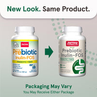 Thumbnail for Jarrow Formulas® Prebiotic Inulin FOS Prebiotic Fiber Supplement, 6.3 Oz, Prebiotics for Gut Health and Digestive Support, Approx. 47 Servings