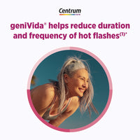 Thumbnail for Centrum Complete Multivitamin Supplement + Hot Flash Support Menopause Support Tablets, with Clinically Studied geniVida, 30 Count