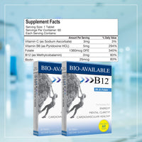 Thumbnail for Wellgenix Bio Available Daily Multivitamins (60 ct) - Focus Support Formula with Vitamins Methyl B12, B6, Folate & Biotin - Sublingual Energy & Diet Supplement for Immune & Overall Health