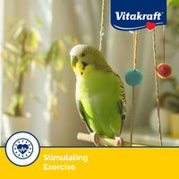 Thumbnail for Vitakraft Crunch Sticks Parakeet Treat – 2 Sticks – Sesame and Banana Flavor - Triple Baked with Natural Wood Chew Center - Added Vitamins and Minerals with Cage Clip Holder
