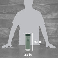 Thumbnail for Stanley Travel Mug with Integrated French Press 16 oz | 5 Minute Brew, 4 Hours Hot,Leakproof Lid | Mesh Filter for Coffee Grounds | Insulated Stainless Steel Coffee Maker | BPA-Free | Hammertone Green