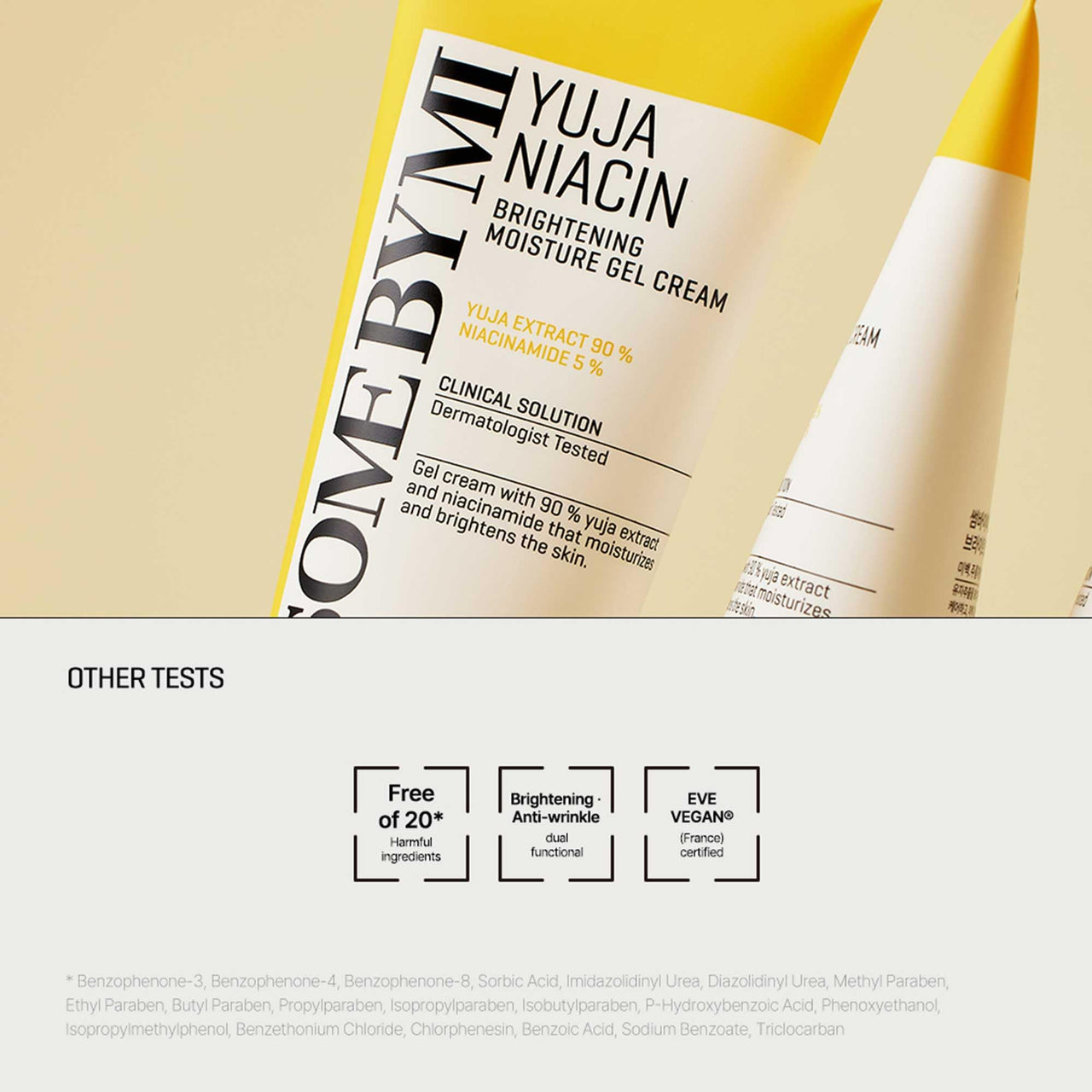 SOME BY MI 2024 Yuja Niacin Brightening Moisture Gel Cream - 3.38Oz, 100ml - Made from 10 Vitamin for Dull-Looking Skin - Mild Moisturizer for Skin Calming, Melasma and Blemish Care - Korean Skin Care