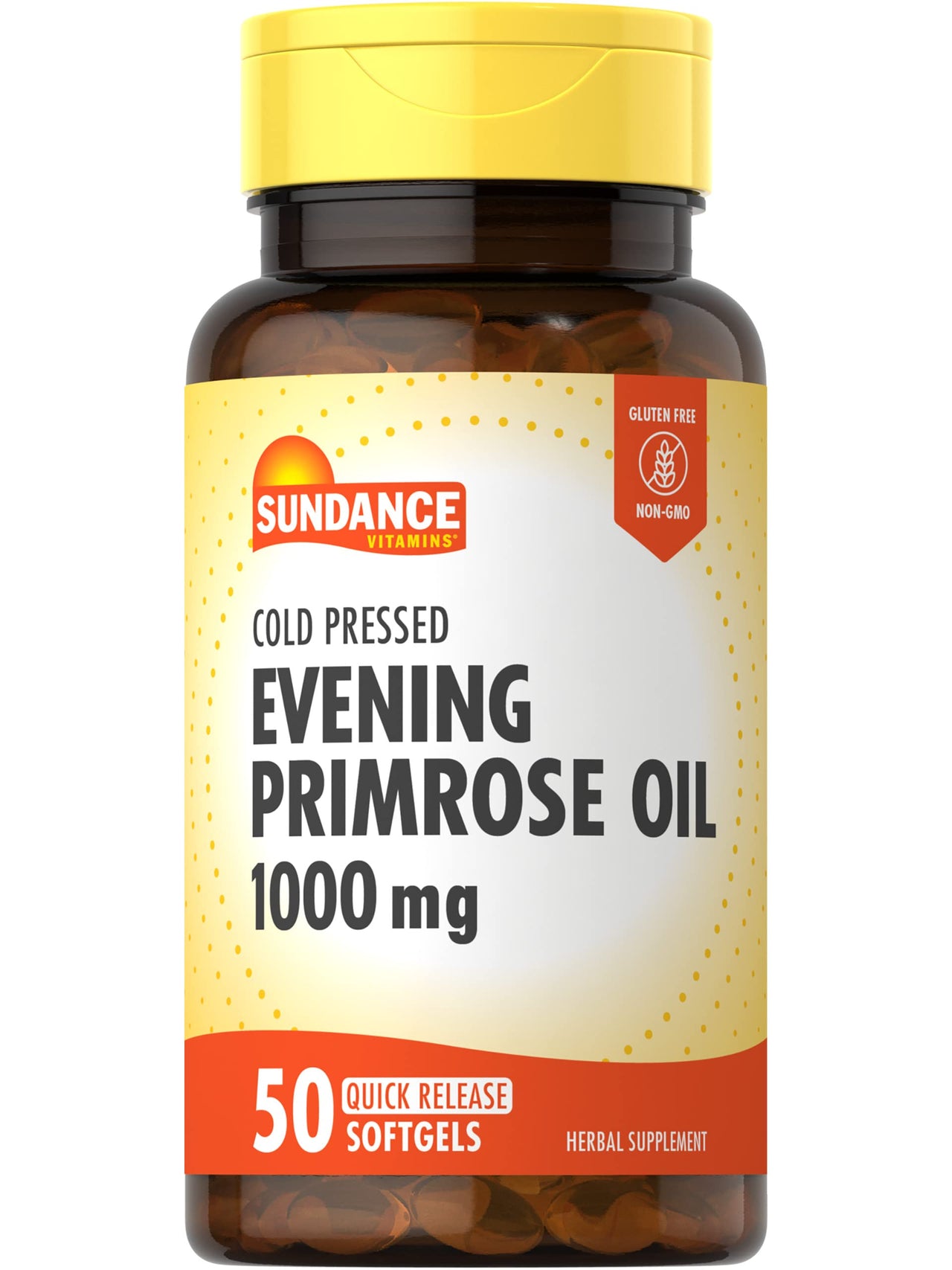 Sundance Evening Primrose Oil 1000mg for Women | Cold Pressed Formula | Non-GMO & Gluten Free Supplement