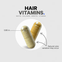Thumbnail for Codeage Hair Vitamins 10000 mcg Biotin, Keratin, Collagen, Vitamin A, B12, C, D3, E, Zinc, Turmeric, Probiotics, Enzymes, Inositol - Hair Care Support - Healthy Hair Supplement Pills - 2 Pack