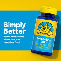 Thumbnail for Nature's Life Zinc Picolinate 30mg Plus 2mg of Copper - Chelated Zinc Supplement for Immune, Cardiovascular, Skin, Cellular Function, and Muscle Support - 60-Day Guarantee - 100 Servings, 100 Capsules