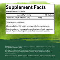 Thumbnail for Swanson Lactobacillus Gasseri - Vegan Probiotic Supplement - Supports Energy Metabolism & Gut Health* - No Refrigeration Required - 60 Veggie Capsules