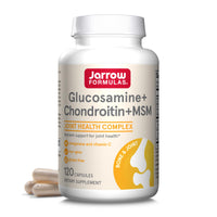 Thumbnail for Jarrow Formulas Glucosamine, Chondroitin, and MSM Capsules; Joint Support Supplement with Vitamin C and Manganese, Bone & Joint Health, 120 Capsules, 30 Day Supply