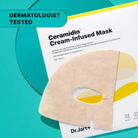 Thumbnail for Dr.Jart+ Ceramidin Cream-Infused Korean Face Mask for Dry Skin with Ceramides and Panthenol | Sheet Mask | Korean Skin Care | Travel Size, 1 Pack
