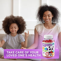 Thumbnail for DR. MORITZ Sugar-Free Calm Magnesium Gummies for Kids and Adults - Non-GMO Magnesium Citrate Gummies - Raspberry Flavor - 2-Pack (60 Count)