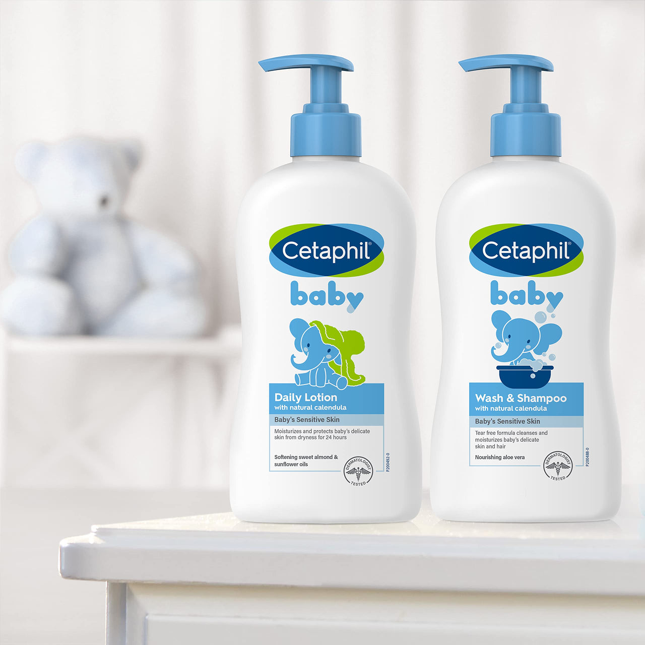 Cetaphil Baby Daily Lotion with Organic Calendula, 13.5 Fl oz, Vitamin E, Sweet Almond & Sunflower Oils, Mineral Oil Free, Paraben Free, Dermatologist Tested, Clinically Proven for Sensitive Skin