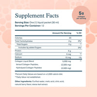 Thumbnail for Youtheory Collagen Liquid - 5,000 mg Hydrolyzed Collagen - for Hair, Skin & Nails* - Sugar, Dairy & Soy Free - Berry Flavor - 12 Single Serving Packets