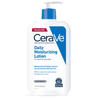 Thumbnail for CeraVe Daily Moisturizing Lotion for Dry Skin, Body Lotion & Face Moisturizer with Hyaluronic Acid and Ceramides, Daily Moisturizer, Fragrance Free, Oil-Free, 19 Ounce