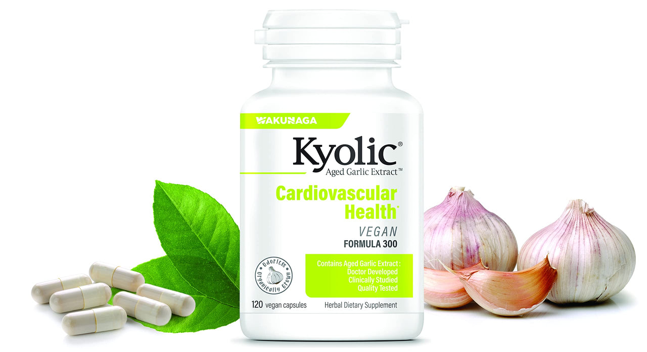 Kyolic Aged Garlic Extract Formula 300 Vegan, 120 Capsules