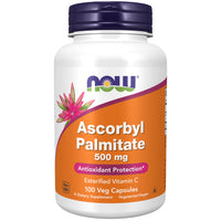 Thumbnail for NOW Supplements, Ascorbyl Palmitate 500 mg, Esterified Vitamin C, Antioxidant Protection*, 100 Veg Capsules