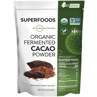 Thumbnail for MRM Nutrition Organic Fermented Cacao Powder - Premium Superfood Powder from Peruvian Cacao Beans, Antioxidant Rich, Flavonoids, Unsweetened, Vegan, Gluten Free, non-GMO - 43 Servings