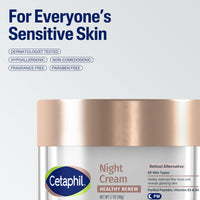 Thumbnail for Cetaphil Healthy Renew Skin Tightening Night Cream 1.7 Oz, Wrinkle Repair Cream for Face with Peptides, Retinol Alternative Cream For Sensitive Skin, Fragrance Free