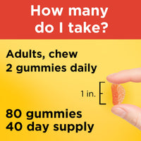 Thumbnail for Nature Made Vitamin C 250 mg Per Serving, Dietary Supplement for Immune Support, Vitamin C Gummies for Adults, 80 Gummies, 40 Day Supply