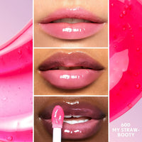 Thumbnail for COVERGIRL Clean Fresh Yummy Gloss - My Strawbooty + Eye Enhancer, Intense Black, 3D Mascara
