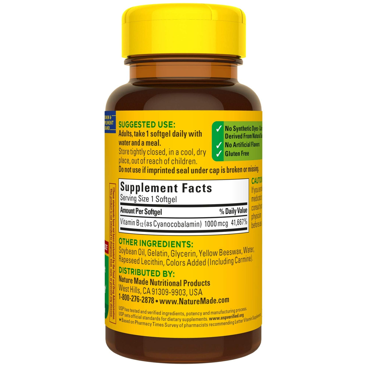 Vitamin B12 1000 mcg Softgels, 150 Count Value Size