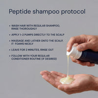 Thumbnail for Blueprint Bryan Johnson Peptide Shampoo – 8-Peptide Scalp Treatment with VEGF, Caffeine, Menthol & Arginine – Fragrance-Free & Gentle Formula for Fuller-Looking, Stronger Hair (3.5oz)