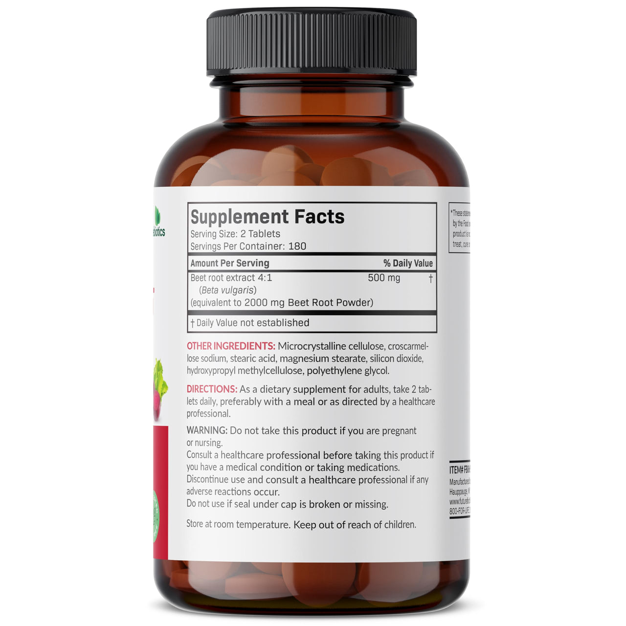 Futurebiotics Beet Root Extra Strength, Non-GMO, 360 Vegetarian Tablets