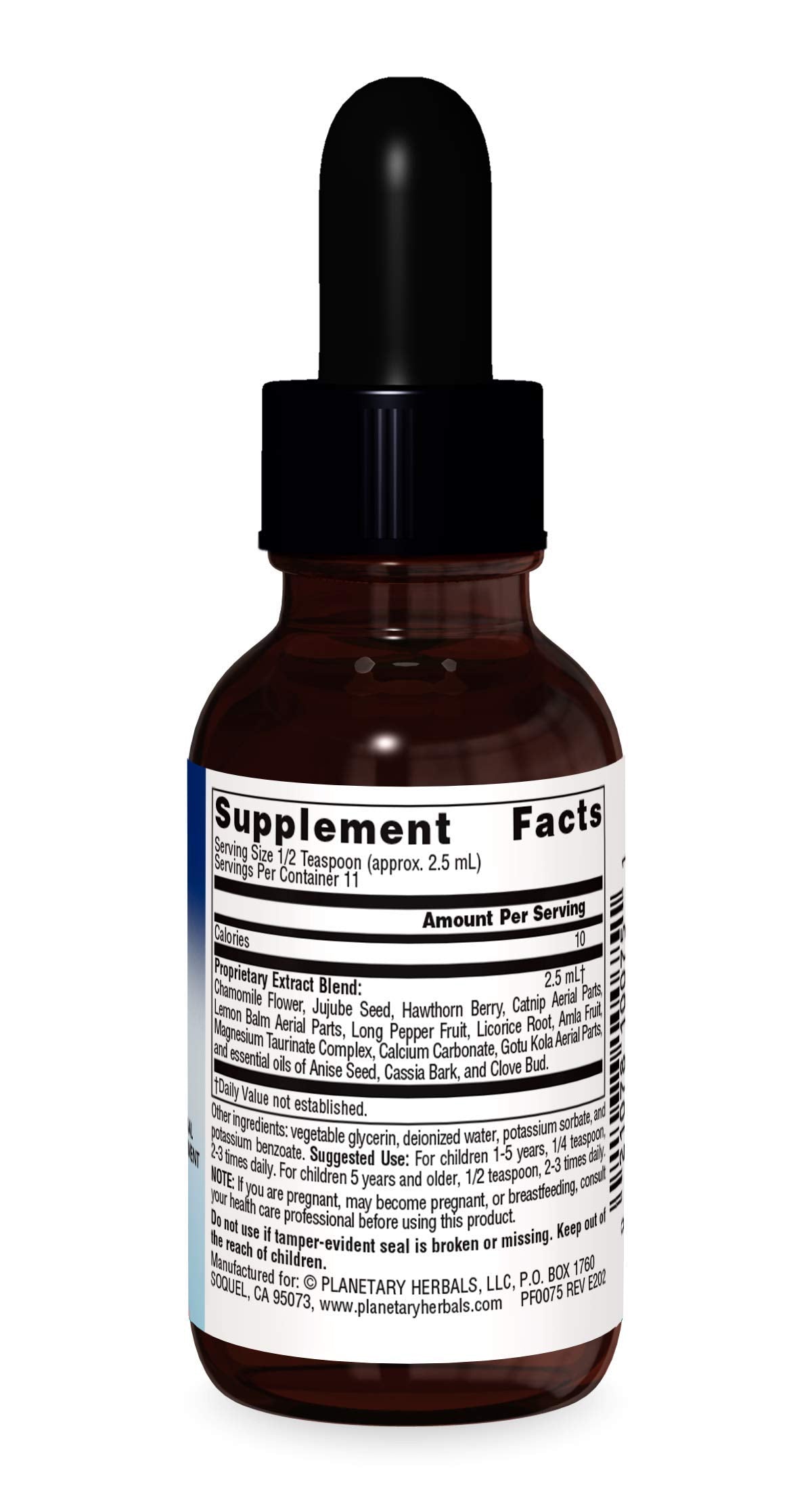 Planetary Herbals Calm Child 2.5 ml Supports Calm Focused Attention - 1 Fluid oz
