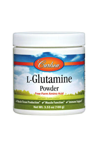 Thumbnail for Carlson - L-Glutamine Powder, Free-Form Amino Acid, 3 g, Muscle Tissue Production & Function, Immune Support, 3.53 oz (100 g)