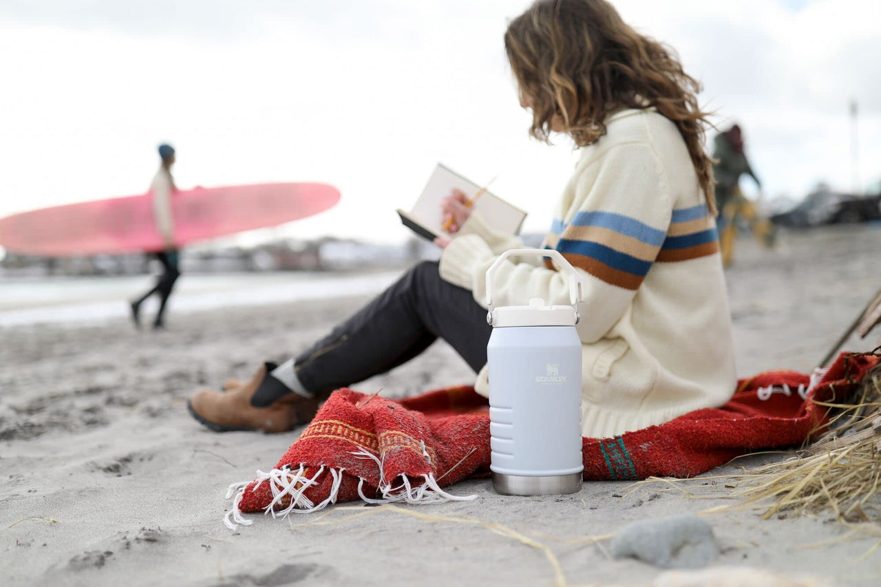 Stanley IceFlow Flip Straw Jug with Handle 64 oz| Twist On Lid and Flip Up Straw | Leak Resistant for Travel and Sports | Insulated Stainless Steel | BPA-Free |Cloud