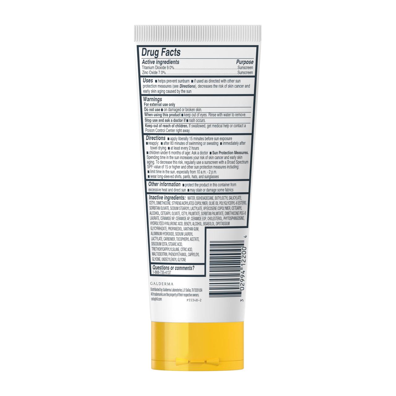 CETAPHIL Sheer Mineral Sunscreen Lotion for Face & Body 3 fl oz 100% Mineral UVA/UVB Filters: Zinc Oxide & Titanium Dioxide Broad Spectrum SPF 50 For Sensitive Skin Dermatologist Recommended Brand