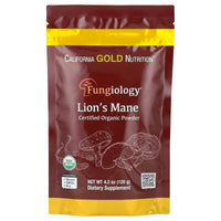 Thumbnail for California Gold Nutrition Fungiology®, Certified Organic Lion's Mane Powder, 4.2 oz (120 g)