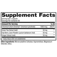 Thumbnail for OLLY Combat Cravings, Metabolism & Energy Support Supplement,1000 mcg Chromium, Green Tea, Goji Berry, Ginger - 30 Count