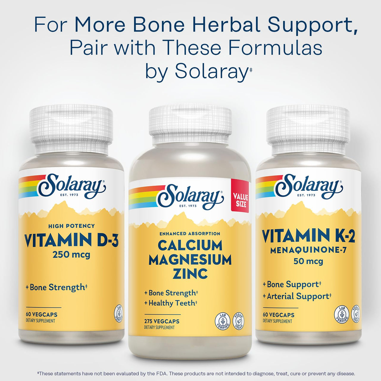 SOLARAY Vitamin D3 10000IU (250 mcg) - High Potency Vitamin D Supplement for Men & Women, VIT D3 as Cholecalciferol, Bones and Immune Health Support Capsules - 60 Veg Caps