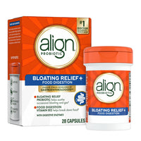 Thumbnail for Align Probiotic Bloating Relief + Food Digestion, Probiotics for Women and Men, #1 Doctor Recommended Brand‡, Promotes Digestive Health and Helps Support the Metabolism of Food*, 28 Capsules