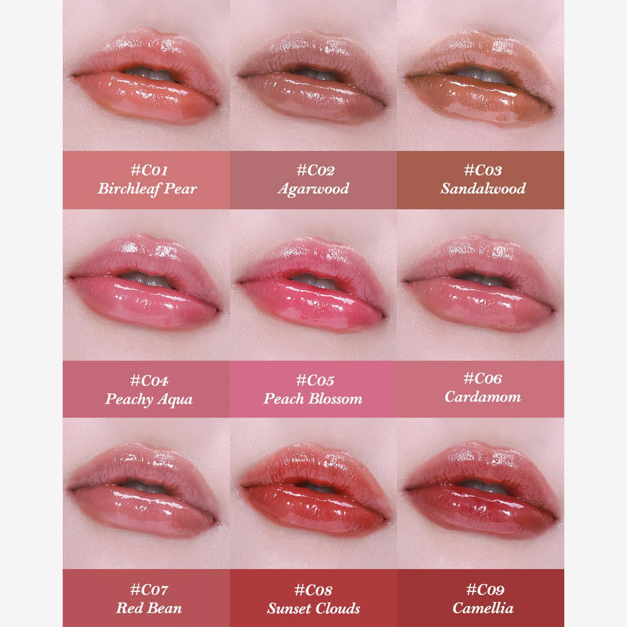Flower Knows Butterfly Cloud Collar Glossy Lipstick-Moisturizing Tinted Lip Balm-Hydrating Lip Gloss in Balm-Long Lasting Lip Makeup for Girls&Women,Vegan & Cruelty-Free(C05 Peach Blossom,0.12 Ounce)