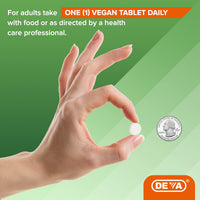 Thumbnail for DEVA Nutrition Vegan Hyaluronic Acid 100 MG - Non-GMO and Hemolytic-Free - 90 Tablets, 1-Pack