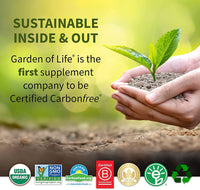 Thumbnail for Garden of Life Calcium Supplement - Living Calcium Advanced Formula, D3, K2 and Magnesium for Absorption, 120 Vegetarian Caplets