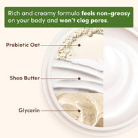 Thumbnail for Aveeno Daily Moisturizing Cream with Prebiotic Oat & Shea Butter for Body, Face & Hands Moisturizer Cream, Hydrates Normal to Dry, Sensitive Skin, Fragrance Free, Non-Comedogenic, 20 oz