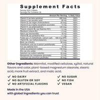 Thumbnail for EZ Melts Multivitamin + Iron - Daily Multivitamin for Women & Men - Supports Healthy Energy Levels & Antioxidant Protection - Non-GMO & Vegan - Tropical Cherry - 60 Dissolvable Tablets (30 Servings)