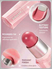 Thumbnail for SHEGLAM Buttery Bliss Blush Stick Cream Milk Makeup Blush-Hush Hush
