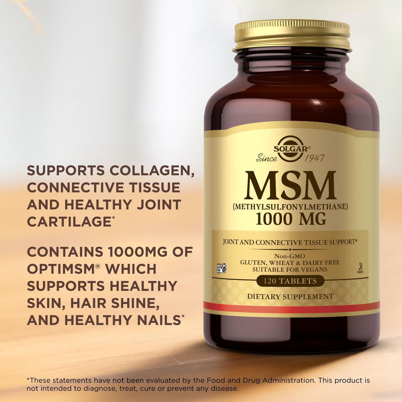Solgar, Msm 1000 Mg, 120 Tablets