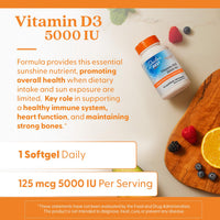 Thumbnail for Doctor's Best Vitamin D3 5000 IU Softgels for Men & Women - Vitamin D Supplement for Immune System & Heart Health Support, 125 mcg per Serving, VIT D 3, Non GMO, Gluten Free, Soy Free - 360 Softgels