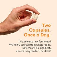 Thumbnail for Garden of Life Vitamin Code Raw Vitamin C - 120 Capsules, 500mg Whole Food Vitamin C Capsules + Fruit & Veggie Blend & Probiotics, Supplements for Adults, Vegan, Gluten Free