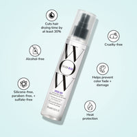 Thumbnail for COLOR WOW Speed Dry Blow Dry Spray – Cut Blow Dry Time by 30% | Heat Protectant, Prevent Breakage | Cruelty-Free & Gluten-Free